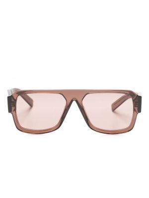 Прозрачни слънчеви очила Prada Eyewear кафяво
