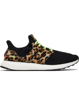 Леопардовые кроссовки Adidas UltraBoost черные