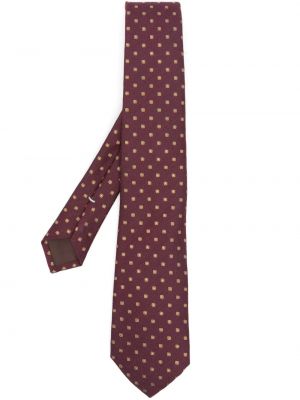 Žakárová hedvábná kravata Canali