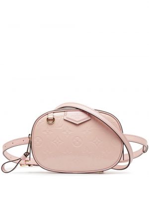 Cintura di pelle Louis Vuitton rosa