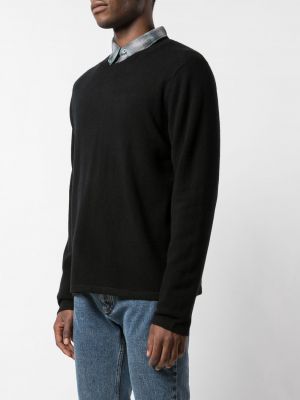 Sweter dopasowany Vince czarny
