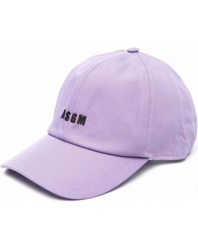 Gorra con bordado Msgm violeta
