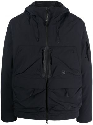 Páperová bunda s kapucňou C.p. Company čierna