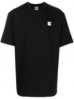 T-shirt de sport en coton à imprimé The North Face noir