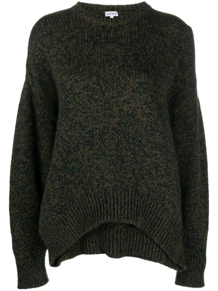 Vlnený sveter Loewe zelená