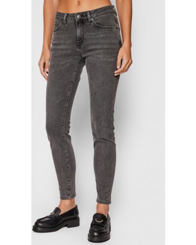 Jeansy skinny Selected Femme szare