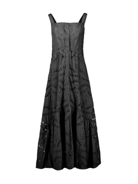 Μάξι φόρεμα με κέντημα Charo Ruiz Ibiza μαύρο