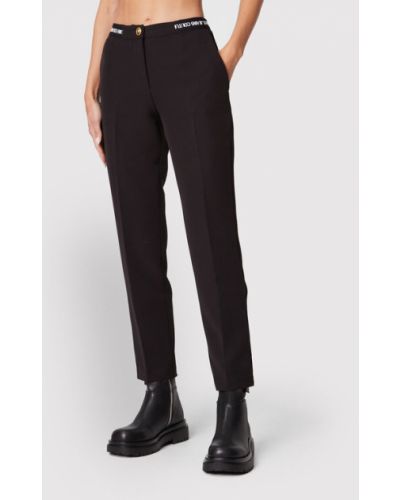 Versace Jeans Couture Pantaloni chino Easy 73HAA1A2 Negru Slim Fit