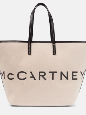 Nákupná taška Stella Mccartney béžová