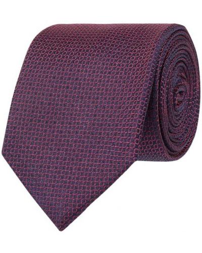 Krawat z jedwabiu Ck Calvin Klein, fioletowy