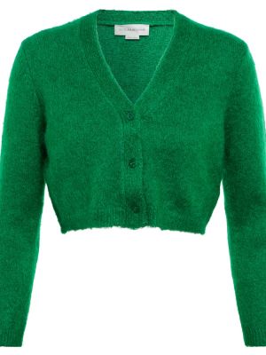 Вълнен жилетка Victoria Beckham зелено