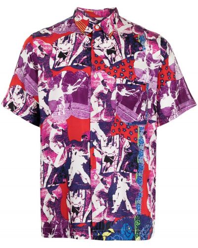 Camisa con estampado Comme Des Garçons Pre-owned violeta