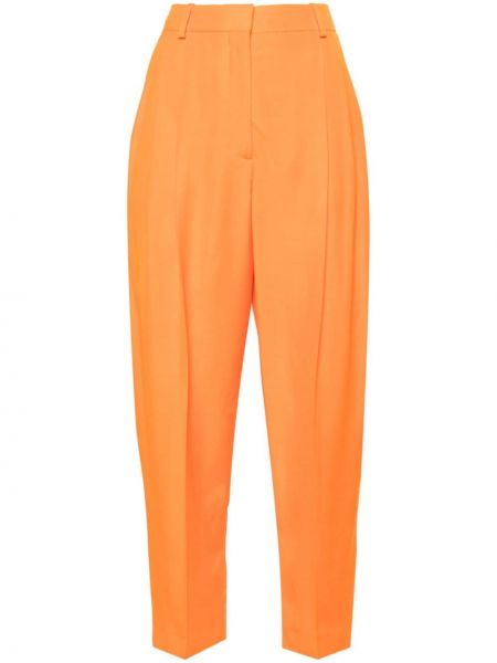 Pliszírozott nadrág Stella Mccartney narancsszínű