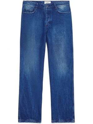 Madala vöökohaga sirged teksapüksid Ami Paris sinine