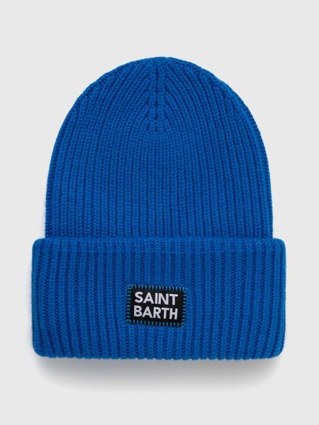 Dzianinowa czapka Mc2 Saint Barth niebieska