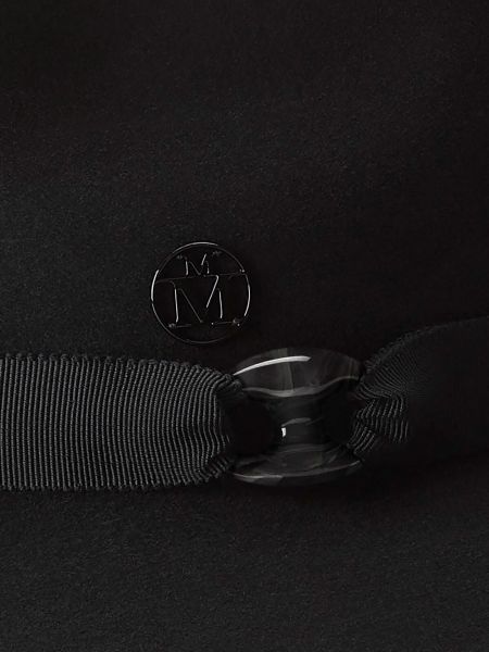 Filz woll mütze Maison Michel schwarz