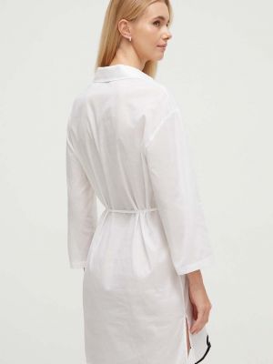 Sukienka bawełniana Karl Lagerfeld biała