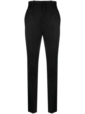 Vlněné kalhoty Saint Laurent černé