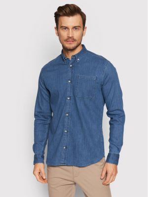 Koszula jeansowa Jack&jones Premium, niebieski