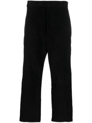 Csíkos kordbársony egyenes szárú nadrág Thom Browne fekete