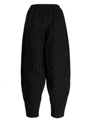 Bavlněné rovné kalhoty Toogood černé