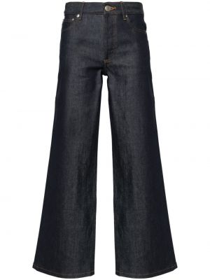 High waist straight jeans aus baumwoll A.p.c. blau