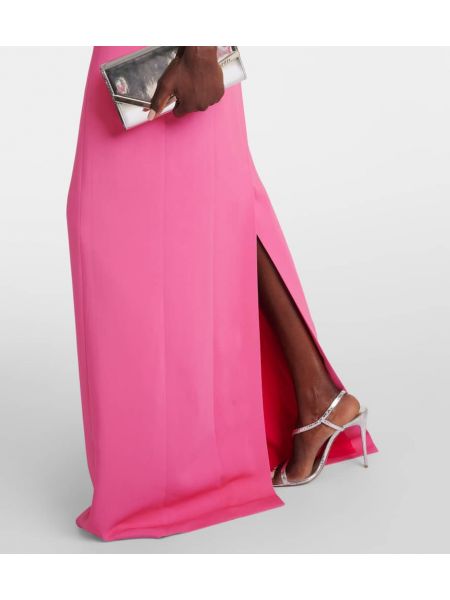 Sukienka długa Oscar De La Renta różowa