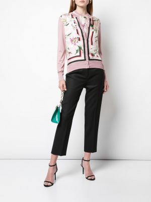 Cárdigan de flores Dolce & Gabbana rosa