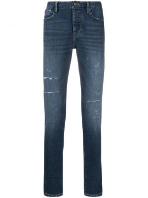 Nødlidende skinny jeans Emporio Armani blå