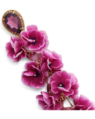 Pendientes de flores Dolce & Gabbana rosa