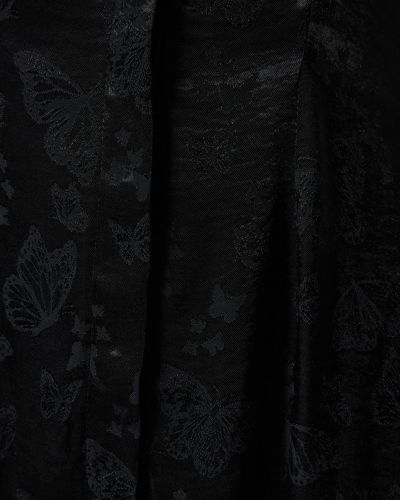 Sukienka mini z wiskozy żakardowa Musier Paris czarna