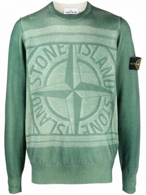 Jersey de tela jersey Stone Island verde