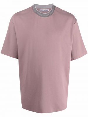 Camiseta de cuello redondo Acne Studios violeta