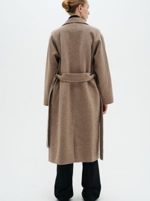 Меланжевое пальто Inwear коричневое