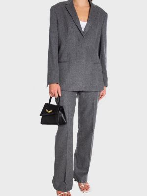 Фланелевий вовняний піджак Calvin Klein сірий