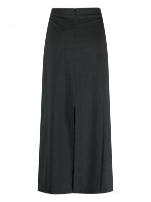 Pruhované vlněné sukně s nízkým pasem Paloma Wool šedé