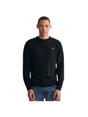 Sweatshirt mit rundhalsausschnitt Gant schwarz