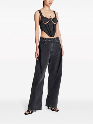 Jeansy relaxed fit Dion Lee czarne