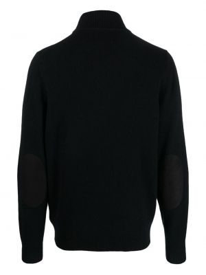 Adīti pulovers ar rāvējslēdzēju Barbour melns