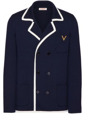Gyapjú dzseki Valentino Garavani kék