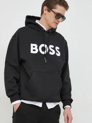 Pamučna hoodie s kapuljačom Boss