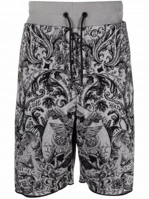 Pantalones cortos cargo de tejido jacquard Philipp Plein gris