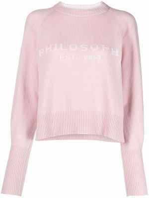 Trykt sweatshirt Philosophy Di Lorenzo Serafini rosa