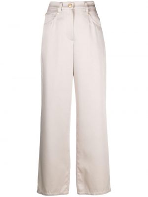Relaxed прав панталон Brunello Cucinelli бяло