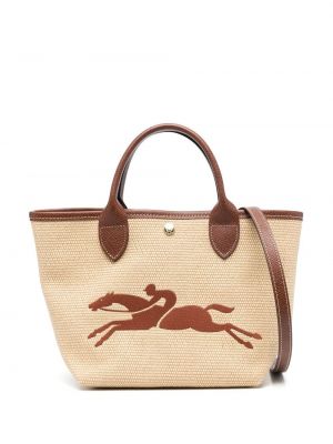 Nákupná taška Longchamp béžová