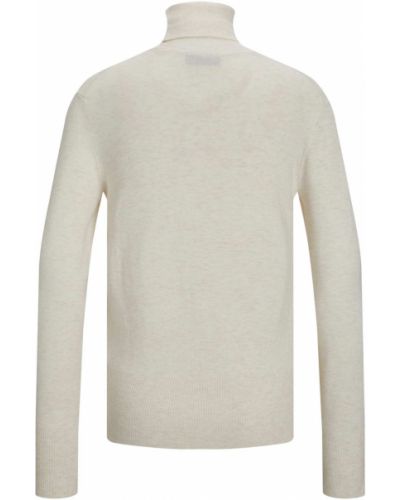 Меланжов пуловер Jjxx бяло