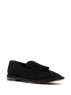 Semišové loafers Clergerie černé