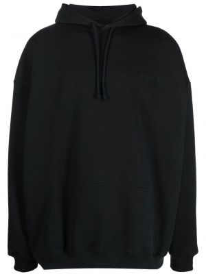 Hoodie med broderi Vetements svart