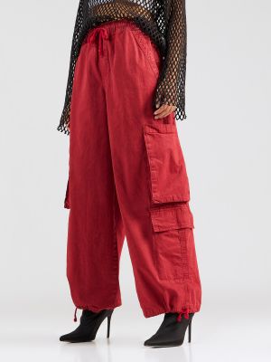 Широки панталони тип „марлен“ Topshop червено