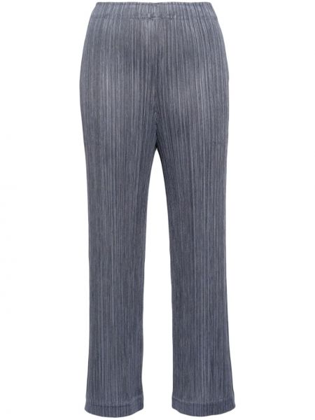 Pantalon slim plissé Pleats Please Issey Miyake gris